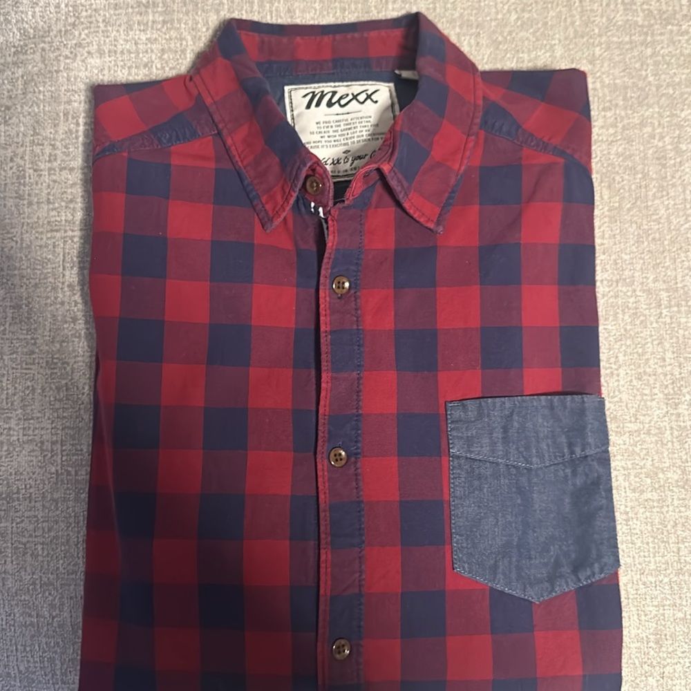 Men’s Mexx Plaid Dress Shirt